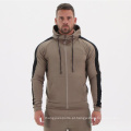 Ginásio masculino use mangas compridas jaqueta esportiva listrada listrada com capuz full zip mole